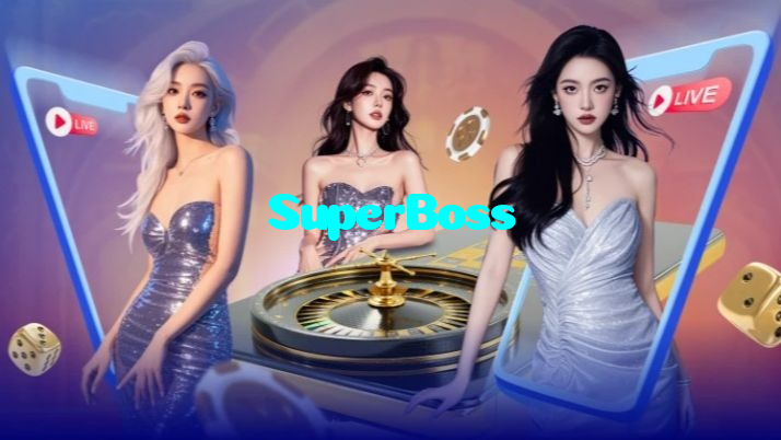 SuperBoss casino presented on mobile device in Pakistan with slots and live games