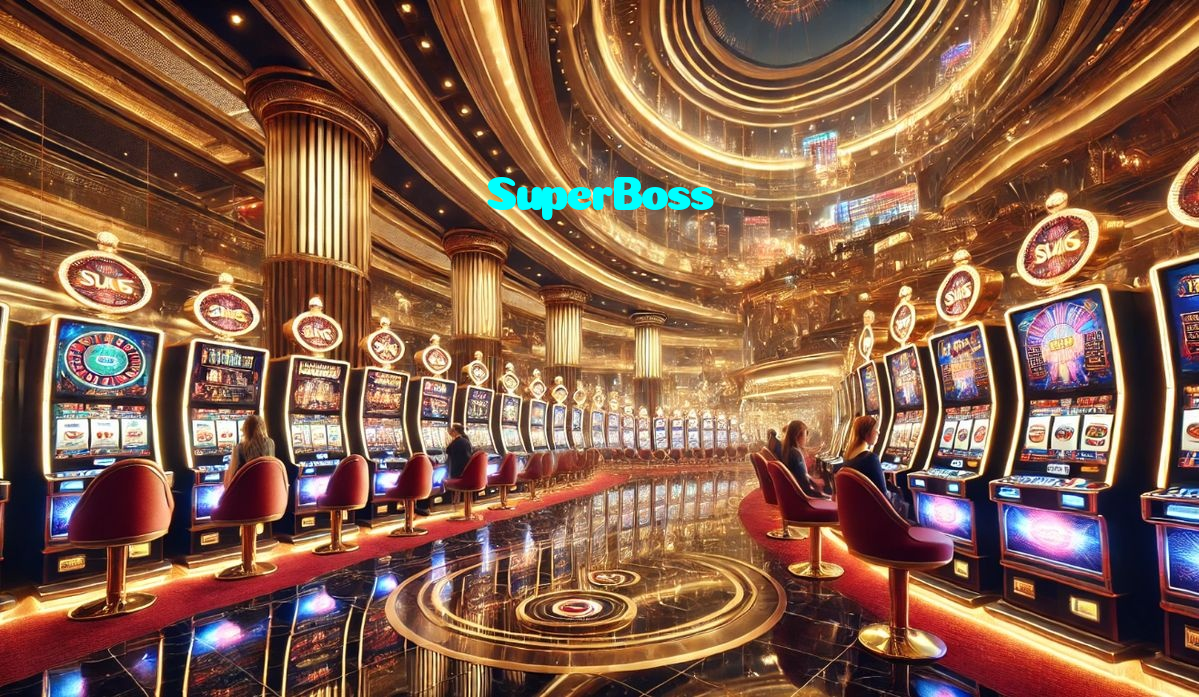 SuperBoss casino presented on mobile device in Pakistan with slots and live games